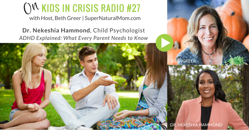 KIC 27: "ADHD Explained: What Every Parent Needs to Know with Dr. Nekeshia Hammond | Beth Greer, Kids in Crisis Radio